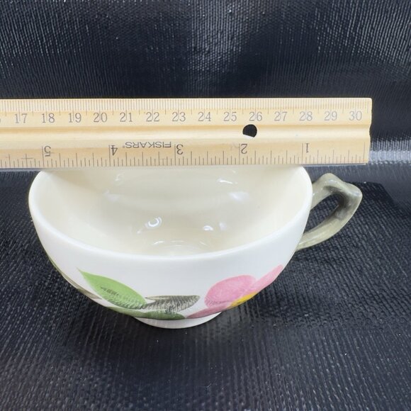 Franciscan Dessert Rose Earthenware Pottery Teacup And Saucer Set New S Stickers - Picture 5 of 14